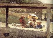Winslow Homer To look after a child china oil painting artist
